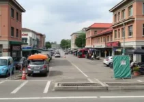estacionamento nos fundos do Mercado Municipal