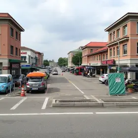 estacionamento nos fundos do Mercado Municipal