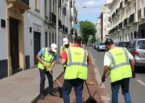 limpeza geral na Rua 13 de Maio