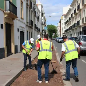 limpeza geral na Rua 13 de Maio