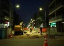 Obra na Rua Prefeito José Bauer