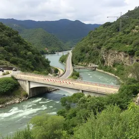 pontilhão no Rio Molha