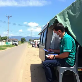 carreta do Ministério da Saúde