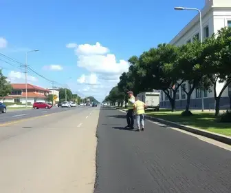 manutenção de ruas com fresa de asfalto